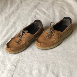 Sperry top slider leather